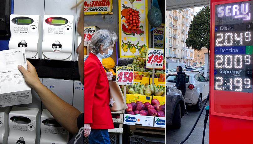 Al momento stai visualizzando Il 60% della spesa delle famiglie in cibo, benzina e bollette