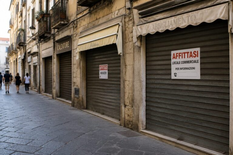 Scopri di più sull'articolo Commercio, spariscono 100mila negozi: imprese più solide, città sempre più vuote